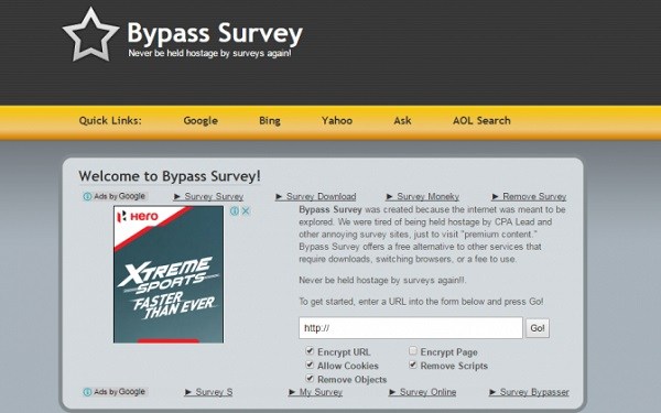 bypass survey verification