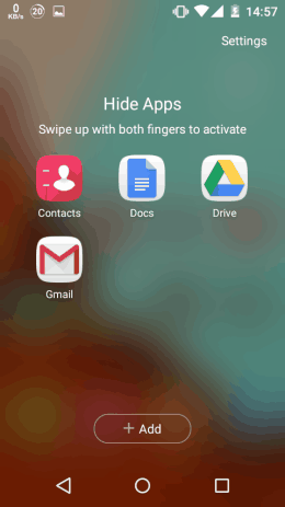 hide apps on android
